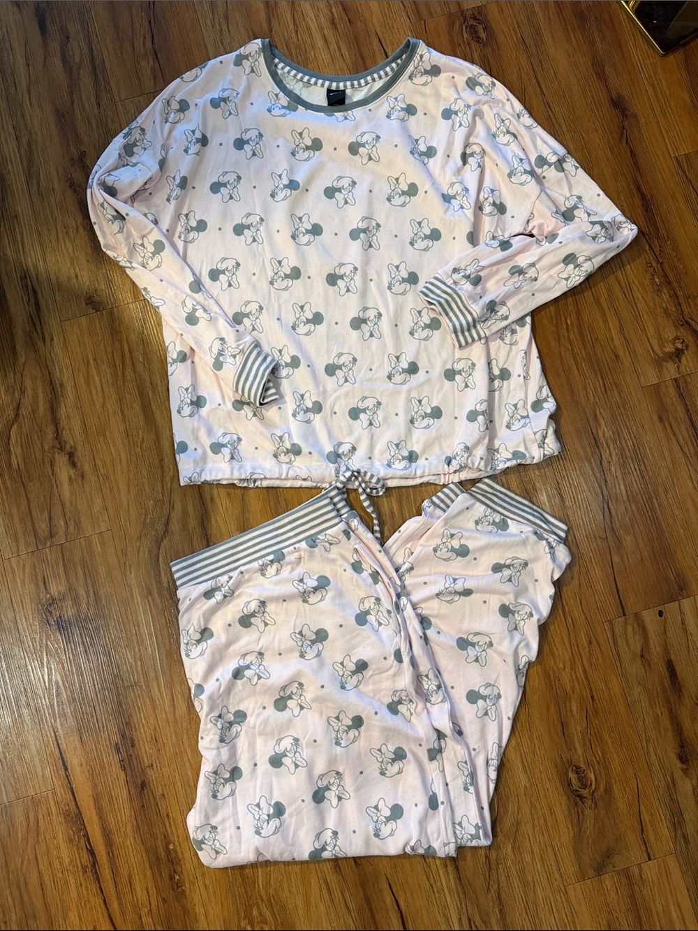 Pink Minnie Mouse Two-Piece Pajama Set